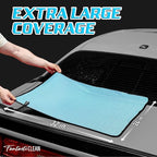 Fantasticlean Large Car Drying Towels- 2 Pack, 32‘’ by 24'' - Premium Microfiber Cleaning Cloth with Dual-Colored Twisted Loop, Ultra Absorbent, Scratch-Free for Instant Car Detailing (Blue)