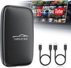 6-in-1 Magic Video Box for Netflix/YouTube, Wireless CarPlay Adapter & Android Auto Wireless Adapter Convert Wired to Wireles Carplay Dongle for OEM Wired CarPlay Cars, TF Card Playback, Plug & Play