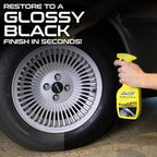 Formula 1 Black Gold, Long-Lasting Tire Shine Restores Glossy Black Color to Rubber and Plastic Trim, Water Resistant with UV Protection, 16 oz