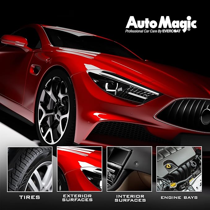 Auto Magic Clay Magic - Red Clay Bar for Glass, Chrome, Fiberglass and More - Medium - 200 Grams