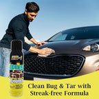 Bug and Tar Remover for Cars, Trucks, RVs, and SUVs, Fresh Citrus Spray for Stuck On Grime, Clean Auto Detailing Accessory, Streak Free Shine, Safe on Exterior Paint – Pack of 2