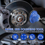 Wheel Hub Grinder Cleaning Tool, Professional Wheel Hub Cleaner Hubs Resurfacing Kit, Universal Wheels Hubs Brush with 150mm Silicon Carbide Disc for Tyre Change Rim Cleaning and Rust Removal (Style1)