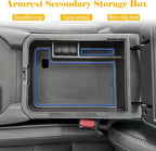 Center Console Organizer Tray Compatible with Nissan Sentra 2020 2021 2022 2023 2024 2025 Accessories, Middle Console Organizer for 2020-2025 Sentra Armrest Storage Box Coin Holder, blue trim