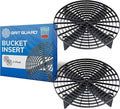 Grit Guard The Original Black Bucket Insert (2 Pack) | 10" Diameter Car Wash Bucket Guard for Car Washing & Detailing | Compatible with 3.5, 4, 5 and 6 Gallon Buckets