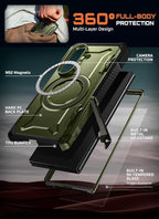 SUPCASE for Samsung Galaxy Z Fold 7 Case with Kickstand (UB Grip), [Compatible with MagSafe] [Built-in Tempered Glass Screen Protector] [Hinge Coverage] Military-Grade Protection Phone Case, Guldan