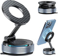 Car Phone Holder for Magsafe, Foldable Suction Cup Phone Mount 360° Adjustable Vacuum Magnetic Phone Holder, Cell Phone Holders for Your Car Compatible with iPhone 17 Pro Max 16 15 14 13 12