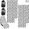 Hahafelt 2 Pack Car Seat Towel Covers with Storage Bag, 63 x 32 Inch Universal Non Slip Waterproof Sweat Protector for Car Truck, Gym Swimming Running, Machine Washable (Dog Footprints)