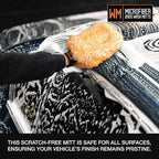 Suds Lab Microfiber Car Wash Mitts (2 Pack) Scratch Free Detailing, Cleaning, Washing Mitt 8"x10" Double-Sided