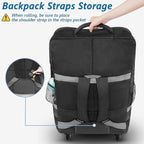 YOREPEK Car Seat Travel Bag with Wheels, Padded Car Seat Backpack, Large Carseat Travel Bag for Airplane, Gate Check Bag, Car Seat Travel Cover with Shoulder Strap, Car Seat Carrier for Airport