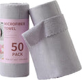 Jessy Home 2 Roll Reusable Paper Towels,100 Sheets Tear Away Microfiber Cleaning Cloth, Lint Free Cleaning Rags for Kitchen, Dishcloth,Household Cleaning Supplies