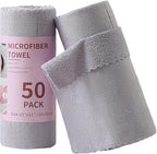 Jessy Home 2 Roll Reusable Paper Towels,100 Sheets Tear Away Microfiber Cleaning Cloth, Lint Free Cleaning Rags for Kitchen, Dishcloth,Household Cleaning Supplies