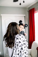 Milk Snob Disney Infant Boy/Girl Swaddle Blanket, Soft Receiving, Security and Play, Toddler Infant NewbornBedding, Baby Shower, Baby Registry Gift (Mickey Mouse Sketch) 34 * 34 inches