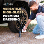 Nexgen Wet Look Tire Shine (Gallon) - High-Gloss Finish & UV Protection - Keeps Tires & Trim Fresh - On-the-Go Car Detailing - Car Cleaning Supplies - for Tires, Plastic, Rubber, & Vinyl