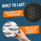Chemical Guys Hex-Logic Finishing Pad Black (5.5 Inch) (3 Pack) – Foam Pads for Wax, Glaze & Sealant Application with Ultra Soft Touch