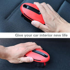 Carpet Cleaning Brush & Upholstery Brush Set, Hard Bristle Carpet Scrub Brush, Rug Brush, Couch Cleaner Brush, Fabric/Leather Detail Brush for Car, Home & Outdoor Furniture (Red)