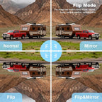 Wireless Backup Camera 2 Cameras, RV Backup Camera Wireless System with 7" Monitor for Truck, 4 Channels Split Screen, BSD Alert, 984ft Signal Range, IP69K Waterproof IR Night Vision, DIY Guide Lines