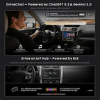 ATOTOZONE X10 9" Double DIN Car Stereo, 8G+128G Android Head Unit, AI Agent, Re-Mote Wake, Golden Hour Alert, AI Vision, 7.1.2-Ch Audio, Hi-Volt RCA, HDMI in, ADS Protocol,4G LTE, Wireless CP & AA
