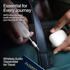 Twelve South AirFly SE, Bluetooth Wireless Audio Transmitter for AirPods/Wireless or Noise-Cancelling Headphones; Use with Any 3.5 mm Audio Jack on Airplanes, Gym Equipment or iPad/Tablets (Black)