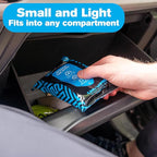 Fortress Car Interior Wipes with Microfiber Cloth (25 ct, Pack of 16) for Car Interior Cleaning, Dashboard, Seats, Detailing, and Steering Wheel [Travel Size] Skin-Safe Car Interior Cleaner Supplies