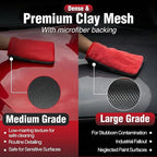 Premium Clay Mitt Auto Detailing (2 Pack) – Medium & Mesh Grade Synthetic Clay Mitts, Clay Bar Mitt Alternative for Car Detailing, Paint, Glass & Wheels | Clay Detailing Glove Set