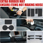 Mabett Center Console Storage Organizer and Dual Cup Holder for Ford Maverick 2022-2026 Accessories, with Door Handle Storage Organizer, Center Console Armrest Organizer Set Fit Maverick (7PCS)