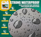 Wet Look Stone Sealer - 0.5 Gallon Concrete Sealer & Paver Sealer with High Gloss Finish, Stain Proof, Water Resistant & Long-Lasting Durable Protection for Driveways, Slate, Sandstone, Travertine