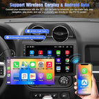 8 Core +64GB Car Radio for Jeep Compass Patriot 2010-2016,10.2 Inch QLED Touchscreen with Carplay&Android Auto,Support Bluetooth,Back-up Camera,FM Radio,SWC,GPS Navigation
