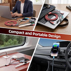 Cruise Essentials 2026, Dual Type-C 4 in 2 Multi Charging Cable for iPhone Watch Charger/iPhone 17/IP, iWatch Charger,Charger for Multiple Devices Compatible with iWatch 11-2/Ultra/iPhone 17-8,Car 5FT
