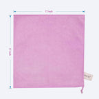 Microfiber Cloth 6Pack Cleaning Rags Absorbant Lint Free Cloth for House, Kitchen, Car, Glass, Stainless Steel, Window, Boat Cleaner-12''x 12''-Purple