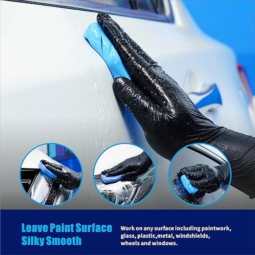 Clay Bar 400g (4x100g), Premium Auto Car Detailing Clay Bars, Automotive Clay bar Kit for Cars’Paint Surface, Metal and Glass, Prep for Sealants, Waxes and Coatings (Blue, Heavy)