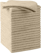 HOMEXCEL Brown Microfiber Cleaning Cloths, 20 Pack Cleaning Rags - Lint Free & Scratch-Free Microfiber Towels for Cars, House & Kitchen, Absorbent Cleaning Towels, 11.5 x 11.5 Inch