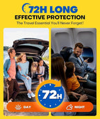 FILLOVE 52ct Motion Sickness Patches Non-Drowsy, 72H Lasting Sea Sickness Patches Cruise Essentials 2026, 100% Natural Motion Sickness Patch Travel Essentials for Car Airplane Ship Altitude Sickness