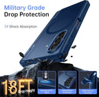 MOBOSI Magnetic for Z Fold 7 Case with Privacy Screen Protector, Samsung Galaxy Z Fold7 Cover[Compatible with Magsafe & Full Body Hinge Protection] Shockproof Phone Cases for zfold 7, Blue