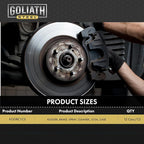 Kogler Goliath Steel Non-Chlorinated Brake Cleaner Spray, Low-VOC Fast-Drying Brake Parts Degreaser, Removes Grease, Oil & Brake Dust, 14 oz, Case of 12