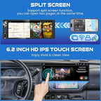 4G+64G Android 13 Car Radio for Dodge Ram (1994-2001)& Chrysler Town and Country (1990-2000) & Jeep Grand Cherokee (1993-1998), 6.2''Touch Screen Stereo with Wireless CarPlay&Android Auto