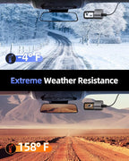 Dash Cam Front 4K - 1.5" IPS Display & 5G WiFi & 64G Card, 360° Rotation Mini Dashcam, Car Camera with WDR Night Vision, 24H Parking Mode, G-Sensor, Loop Recording,170° Angle, Dash Camera for Cars