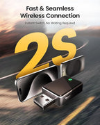 Mini Wireless CarPlay Adapter for iPhone & Android Auto (2026 Upgrade), No Delay, One Click Multi Device Switch, Fast Stable Connection, Plug & Play, Converts Wired to Wireless for 2016+ Cars