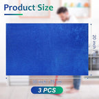 Newwiee 3 Pcs Extra Large Microfiber Cleaning Cloth 30" x 20" Washable Reusable Microfiber Towel Streak Free Lint Free Cloth for Cleaning Home Glass Office Window Bathrooms (Red,Blue,Green)