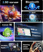 8Core 4+64G Car Stereo for Chevrolet Chevy Silverado Impala Tahoe GMC Sierra Yukon Hummer H2 Android Car Radio 5G WiFi Wireless Carplay Android Auto,7” IPS,GPS,SWC,Bluetooth,Backup Camera for B-OSE