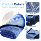 Shower Cleaning Cloths, Microfiber Towels for Cars, Soft, Absorbent, Quick Drying, and Non damaging car Cleaning Cloths, Car Drying Towels are Very Suitable for Cars, Trucks, Motorcycles