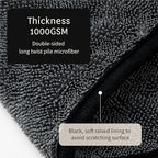 Twist Pile Extreme Absorbency Car Drying Detailing Soft Microfiber Towel 1000gsm (2-Pack, 33.4" x 29.5")