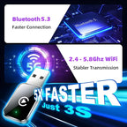 Wireless CarPlay Adapter for iPhone, Convert Wired to Wireless Apple CarPlay Adapter, Plug & Play, No Delay & Stable Control, Mini Size, USB & USB-C/Type-C for Cars 2016+ iOS10+ (Silver)