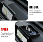 Dashboard Behind Screen (8-Inch) Storage Box for 2026 2025 2024 Toyota Tacoma & 2025 2026 4runner Accessories, Center Console Organizer Tray with Anti-Slid Pad for 4th Gen Tacoma (8 Inch Screen only)
