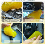 12-Pack Car Cleaning Gels Car Interior Cleaner Putty Slime Auto Detailing Tools Universal Dust Removal Cleaning Kit for Car Accessories Vents 3C Office Four Scented