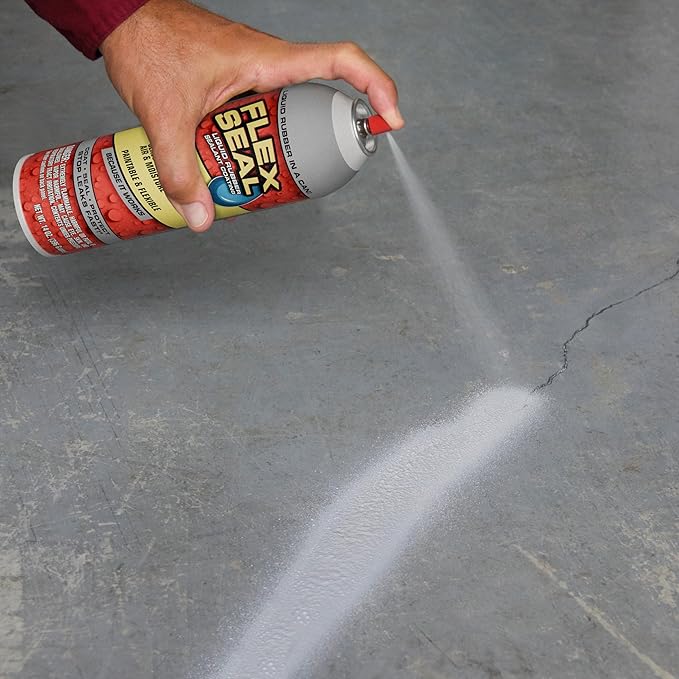 Liquid Rubber Spray Sealant Coating - White, 14 oz