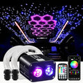 ATOKEE Dual Color Twinkle 1000pcs Starlight Headliner Kit, 20W 0.03in/0.75mm 13.1ft/4m Fiber Optic Star Lights for Car Home Roof Decor with APP/Remote Control