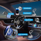JKSML Magnetic Car Phone Holder [98LBS Strongest Suction & 2800gf Magnetic] 360° Adjustable Foldable Car Mount for Magsafe, Versatile for Car/Gym/Mirror Mount/Daily Stand, for iPhone&Android, Sliver