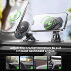 HURMAI for Qi2 15W MagSafe Car Mount Charger,Dash & Vent Wireless Cars Mount Charger Phone Holder Mounts for iPhone Air/17/16/15/14/13/12, Galaxy S25, Fast Charging for Magnetic iPhone Car Accessories