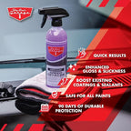 Jay Leno’s Garage Ceramic Speed Detailer Spray Quick Car Detailer for Cars Trucks Motorcycles and Watercraft Enhances Gloss Slickness Hydrophobic Protection Boosts Ceramic Coatings (16 OZ)