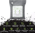 CLEVAST Bamboo Charcoal Air Purifying Bags - (Large, 4×200g), Removes Odors and Moisture, Nature Fresh Air Purifier Bags, Odor Eliminator for Home, Car, Pets, Bathroom, Basement